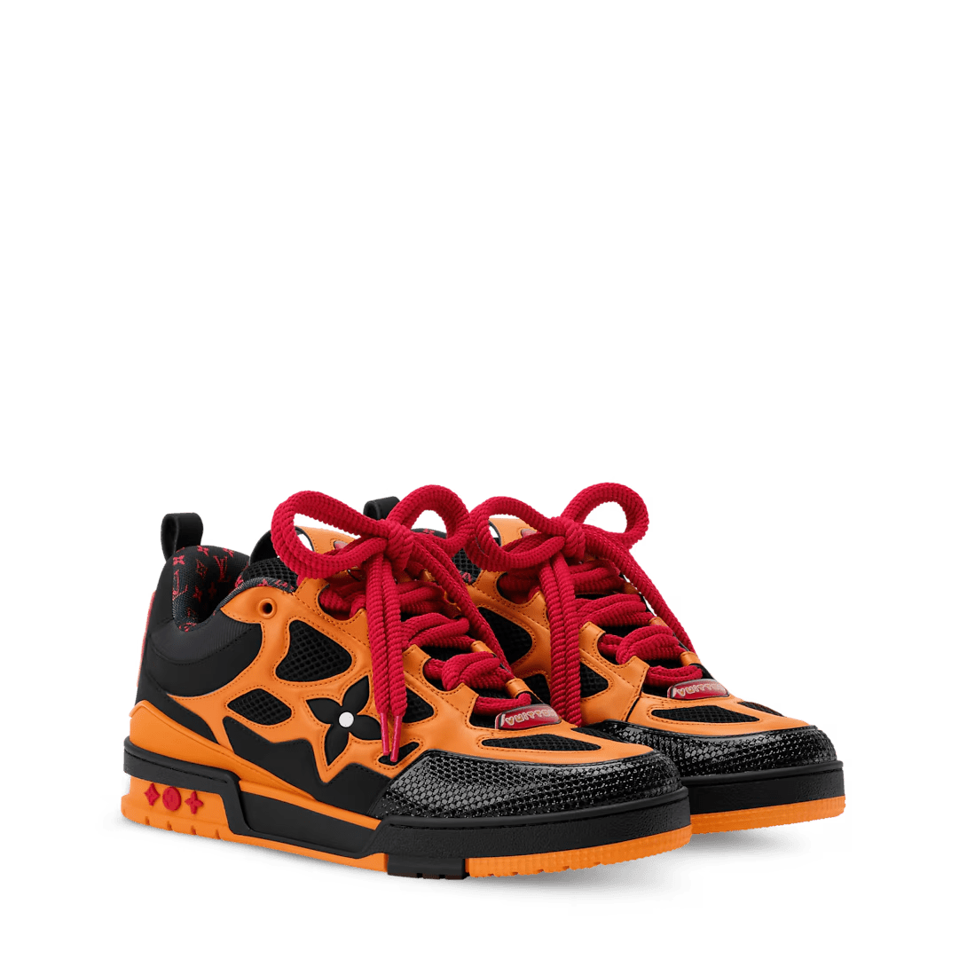 LOUIS VUITTON LV SKATE BLACK ORANGE RED