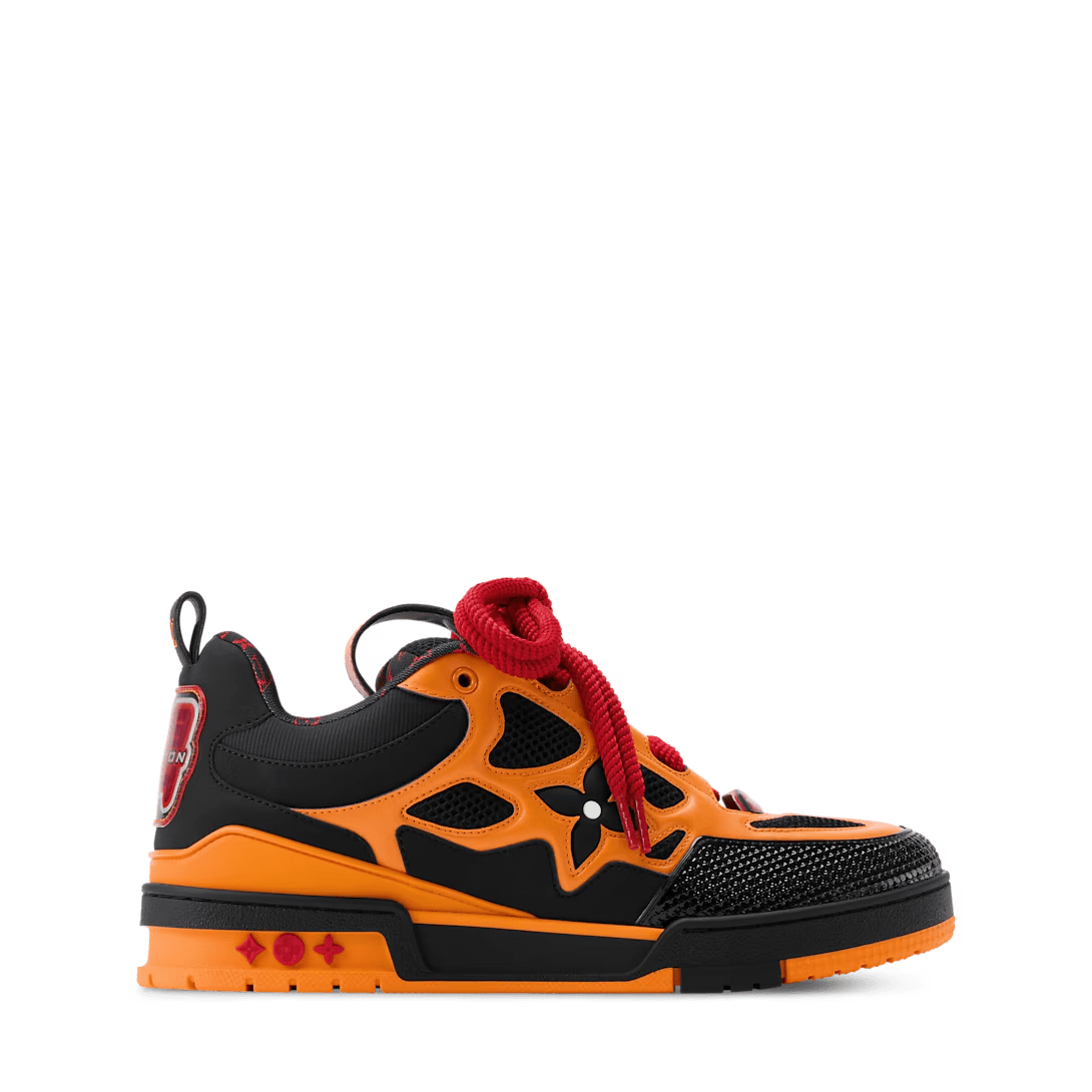 LOUIS VUITTON LV SKATE BLACK ORANGE RED