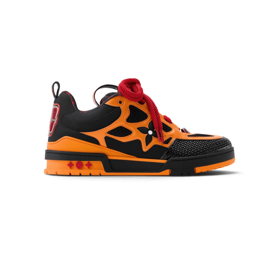 LOUIS VUITTON LV SKATE BLACK ORANGE RED