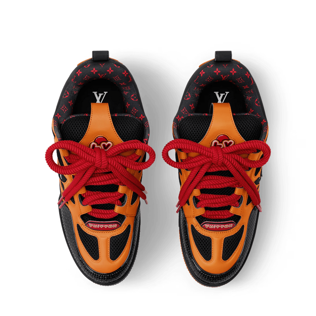 LOUIS VUITTON LV SKATE BLACK ORANGE RED