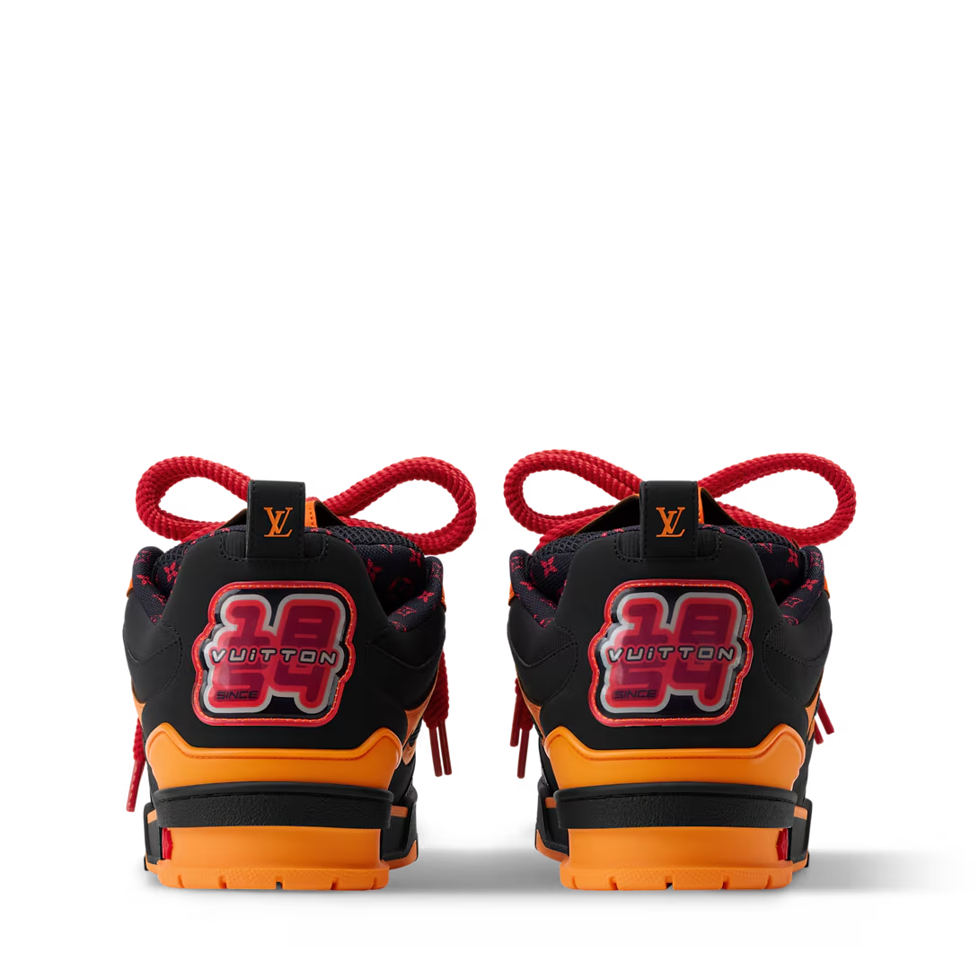 LOUIS VUITTON LV SKATE BLACK ORANGE RED