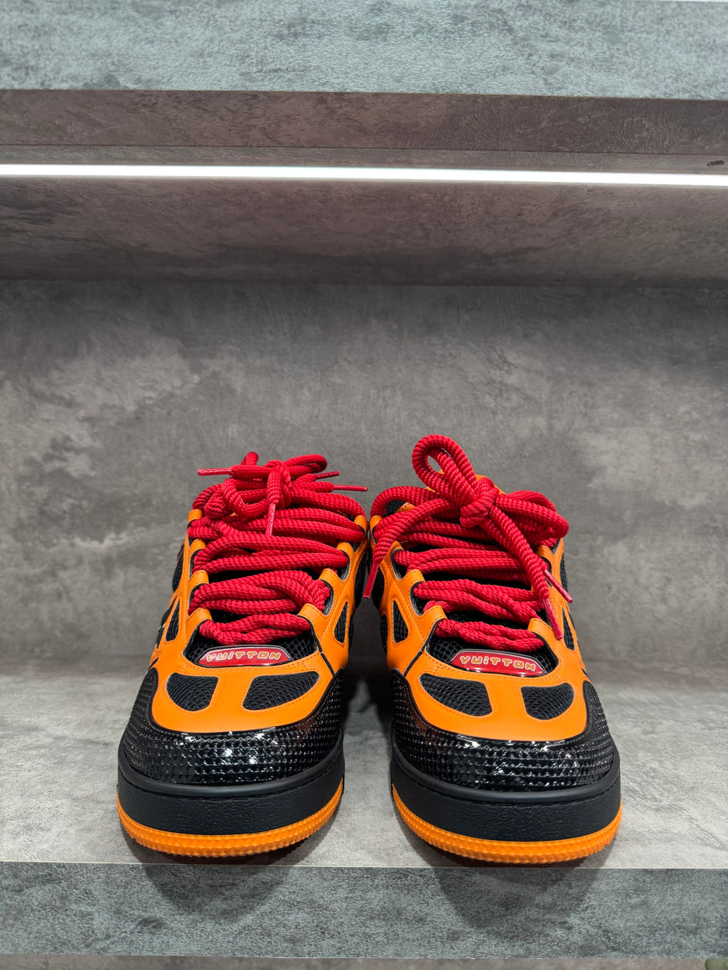 LOUIS VUITTON LV SKATE BLACK ORANGE RED
