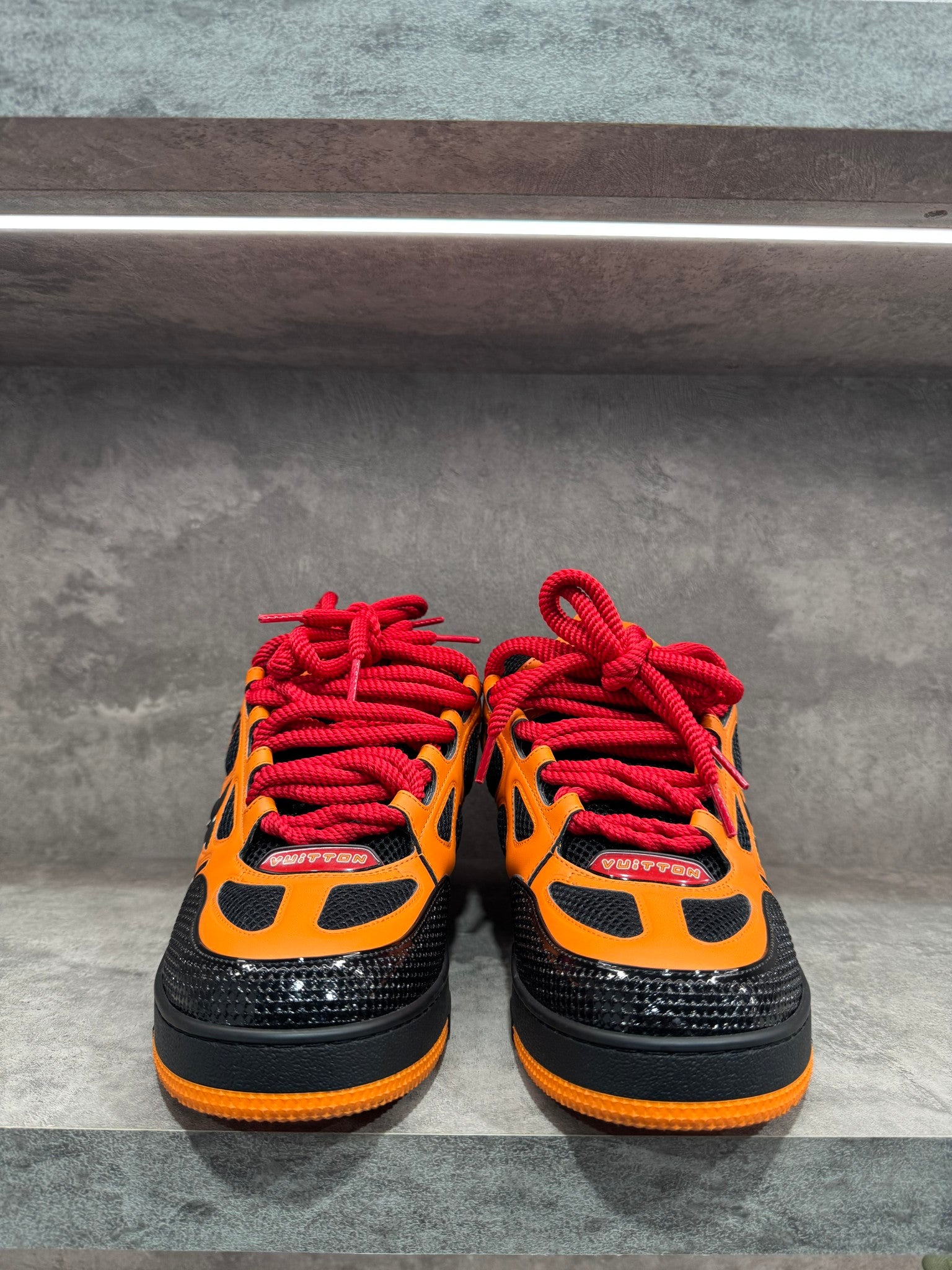 LOUIS VUITTON LV SKATE BLACK ORANGE RED