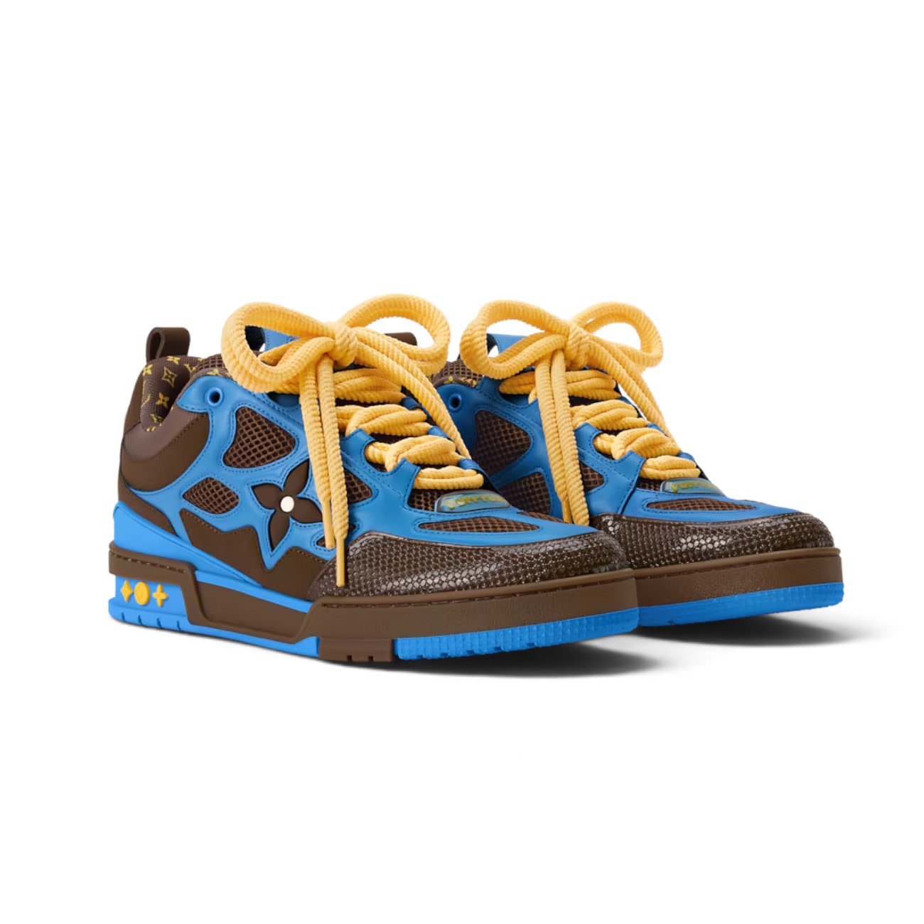 LOUIS VUITTON LV SKATE BROWN BLUE YELLOW