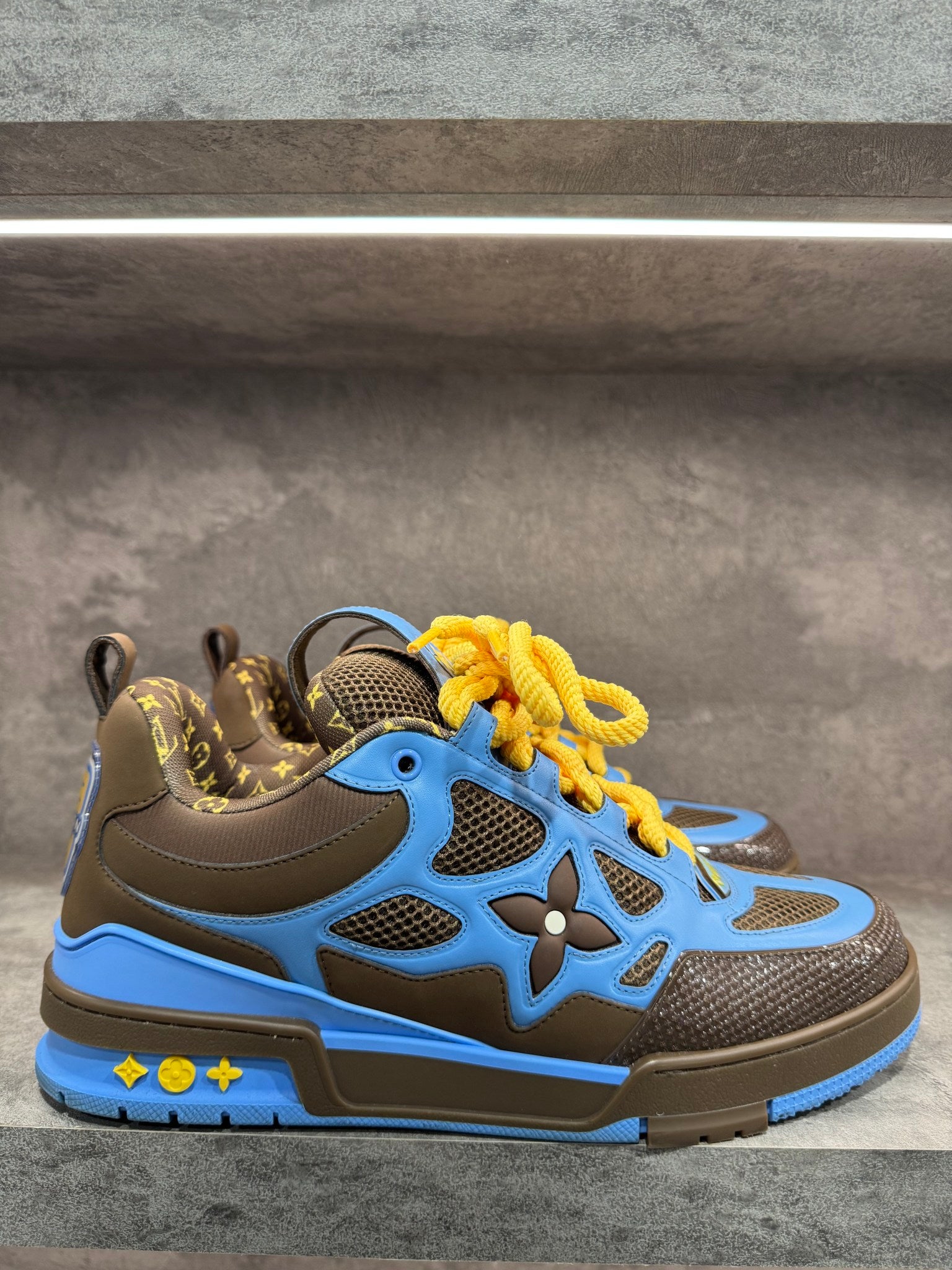 LOUIS VUITTON LV SKATE BROWN BLUE YELLOW