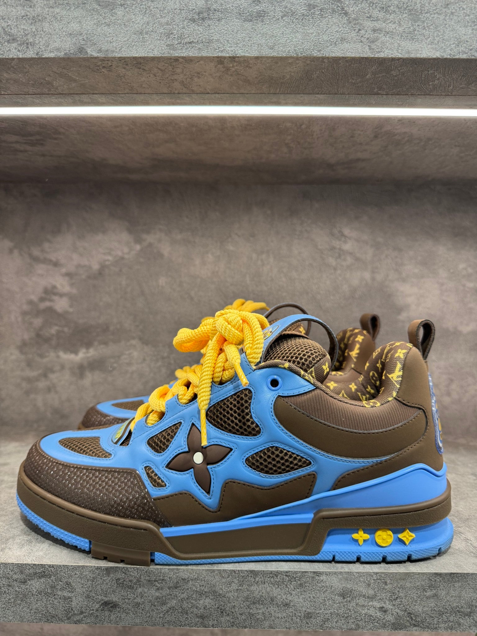 LOUIS VUITTON LV SKATE BROWN BLUE YELLOW