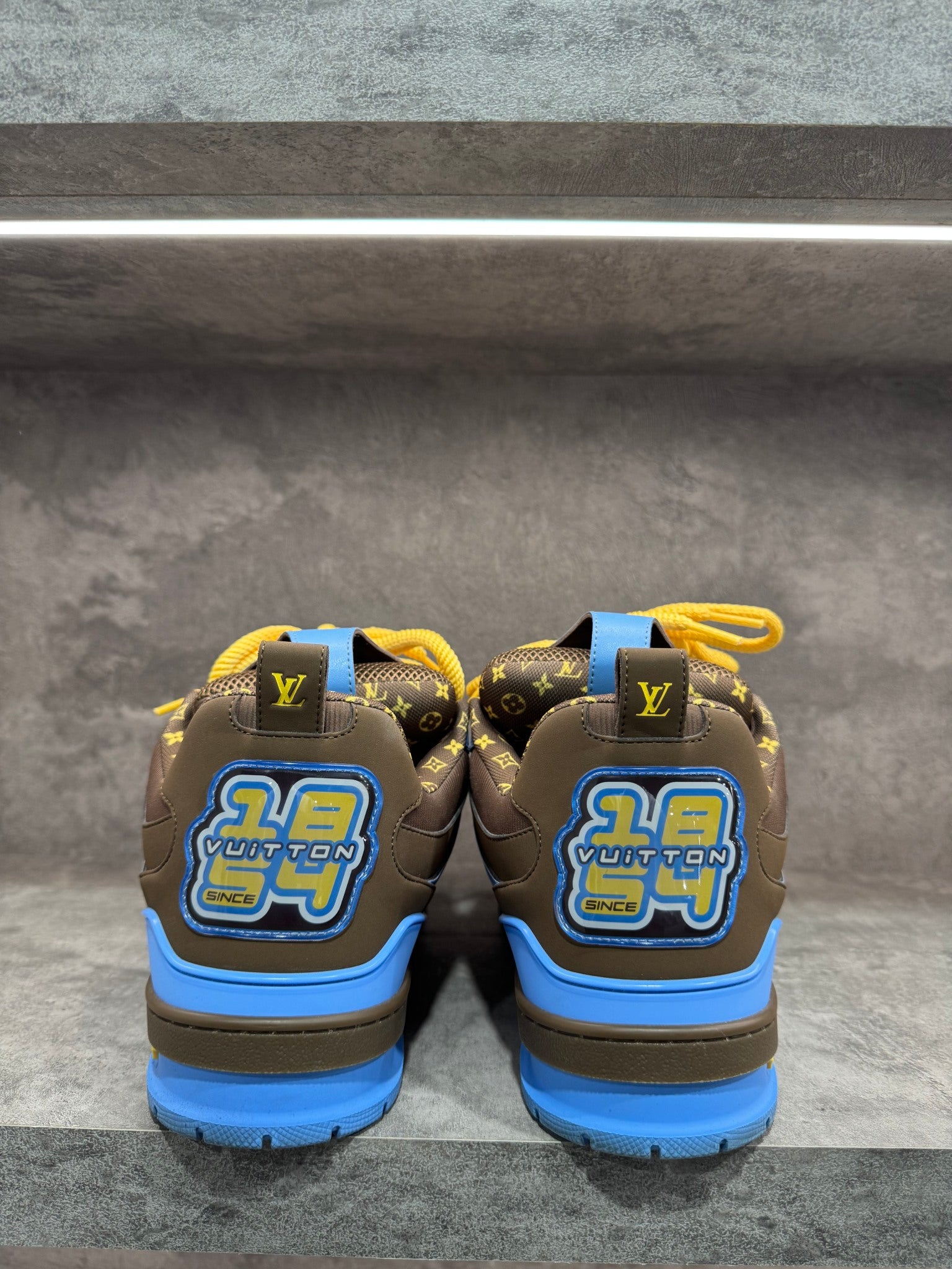 LOUIS VUITTON LV SKATE BROWN BLUE YELLOW