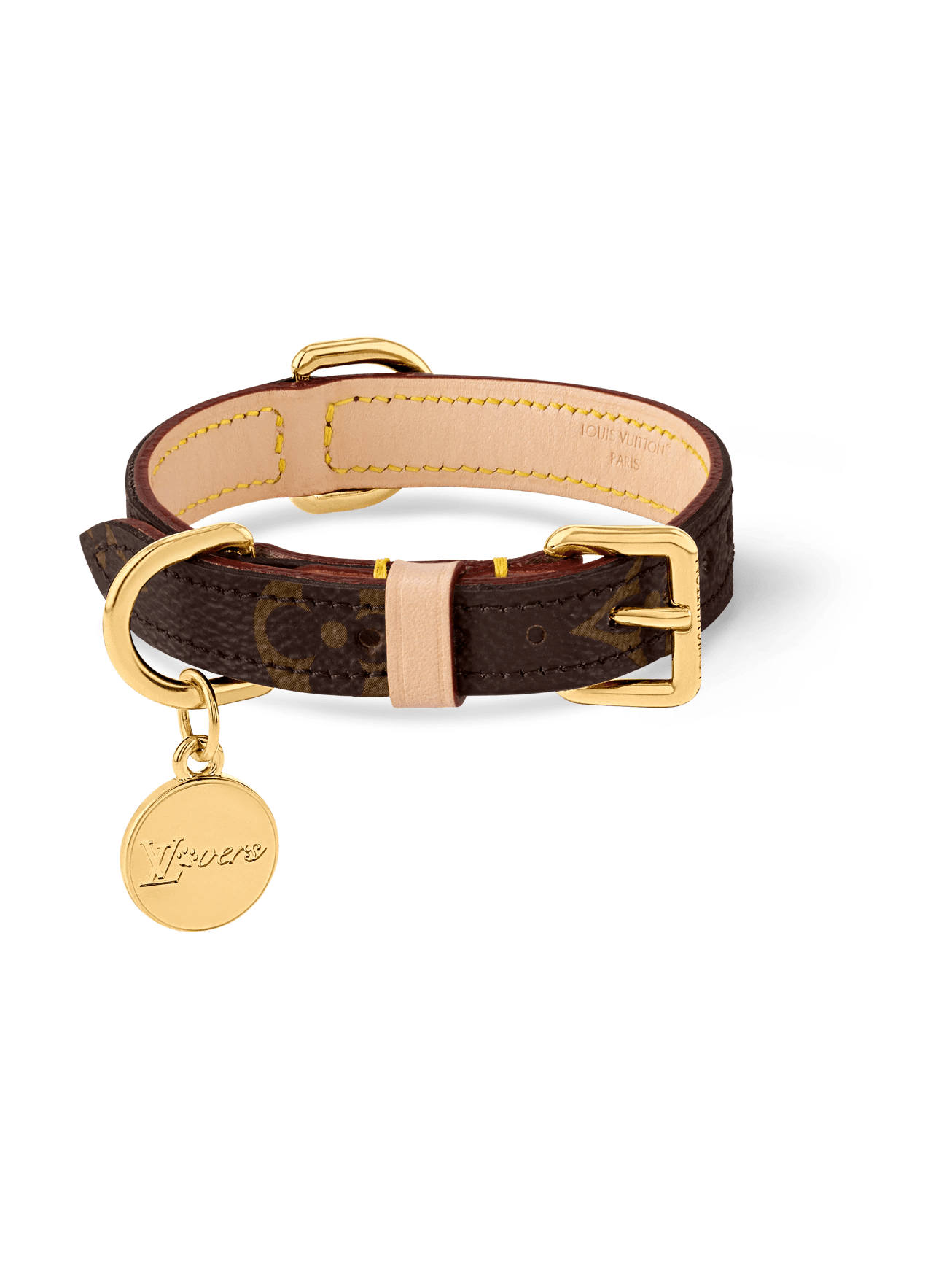 LOUIS VUITTON MONOGRAM DOG LEASH & COLLAR LOVERS