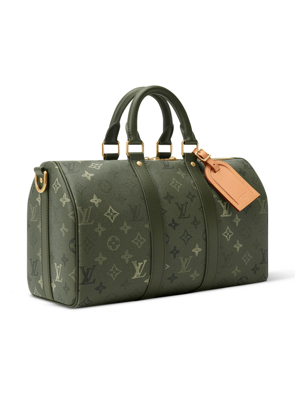 LOUIS VUITTON MONOGRAM KEEPALL BANDOULIERE 35 KHAKI GREEN