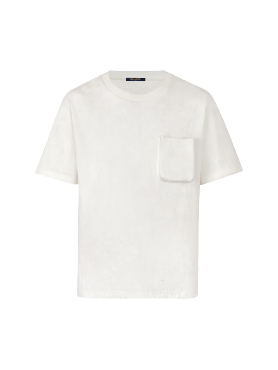 LOUIS VUITTON MONOGRAM WHITE POCKET T-SHIRT