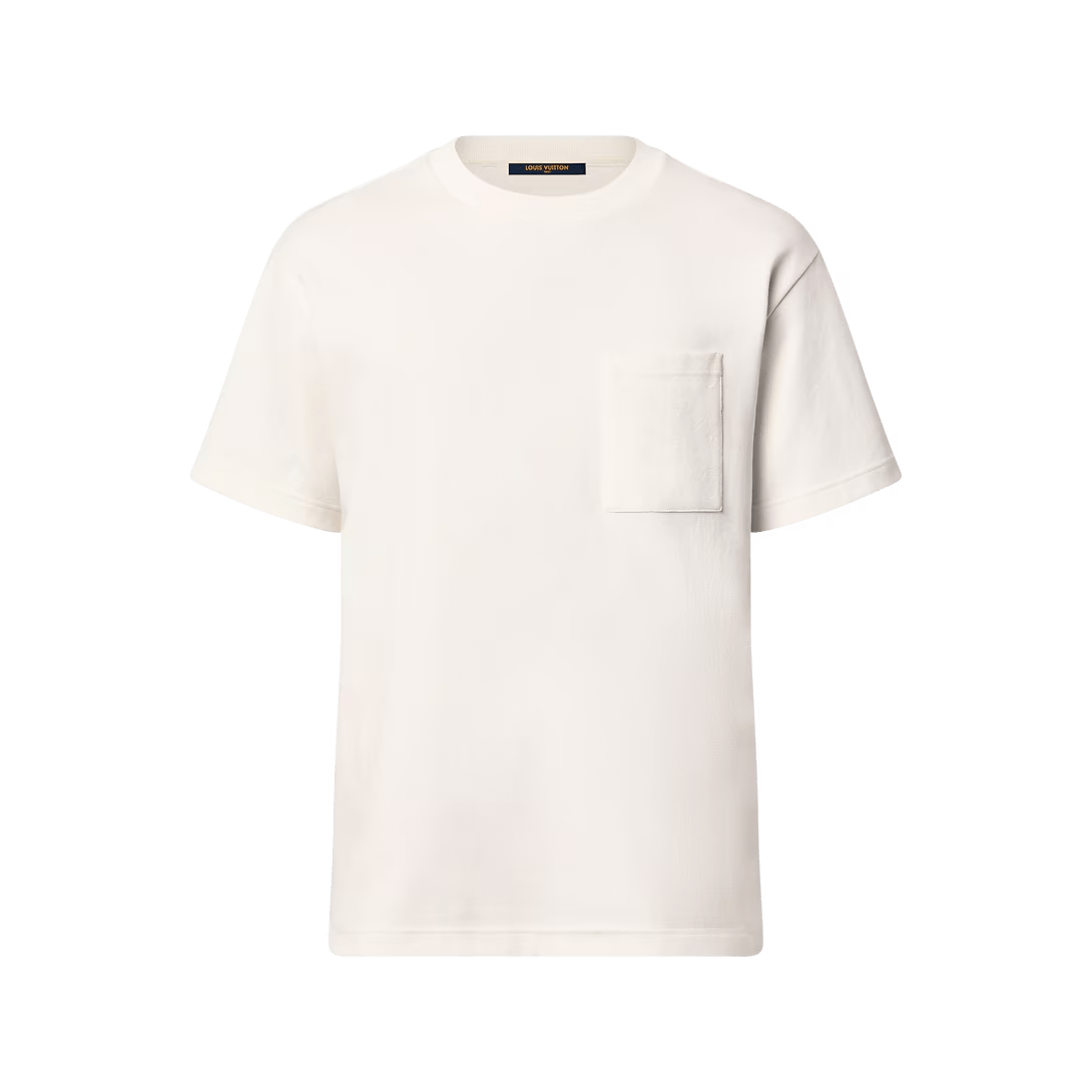 LOUIS VUITTON MONOGRAM WHITE POCKET T-SHIRT