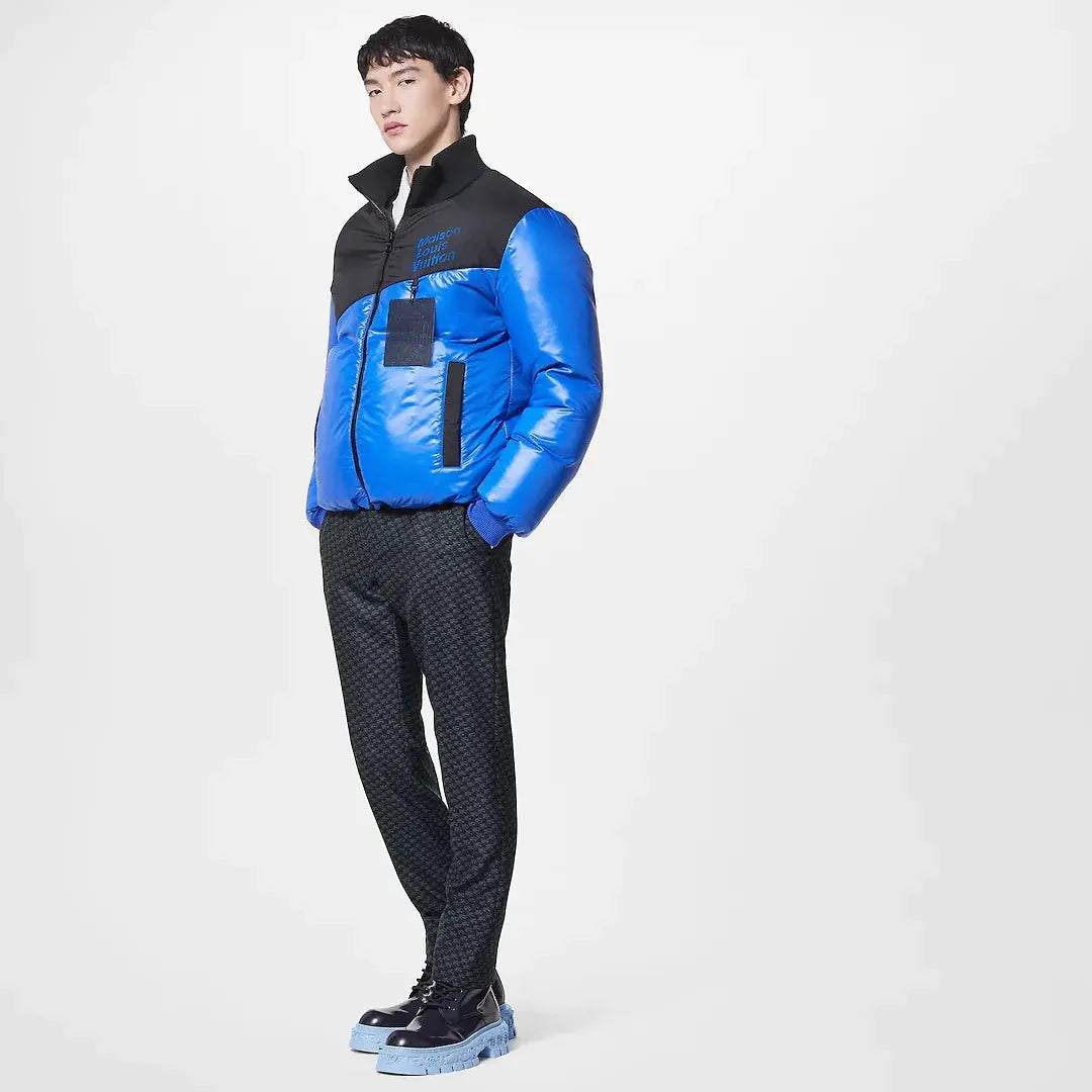 LOUIS VUITTON REVERSIBLE DOWN JACKET BLACK BLUE