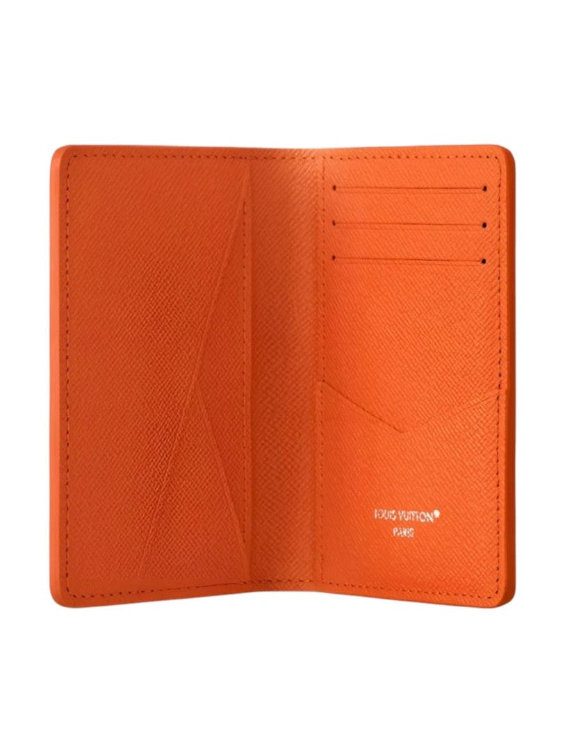 LOUIS VUITTON TENNIS POCKET ORGANIZER BRICK RED ORANGE