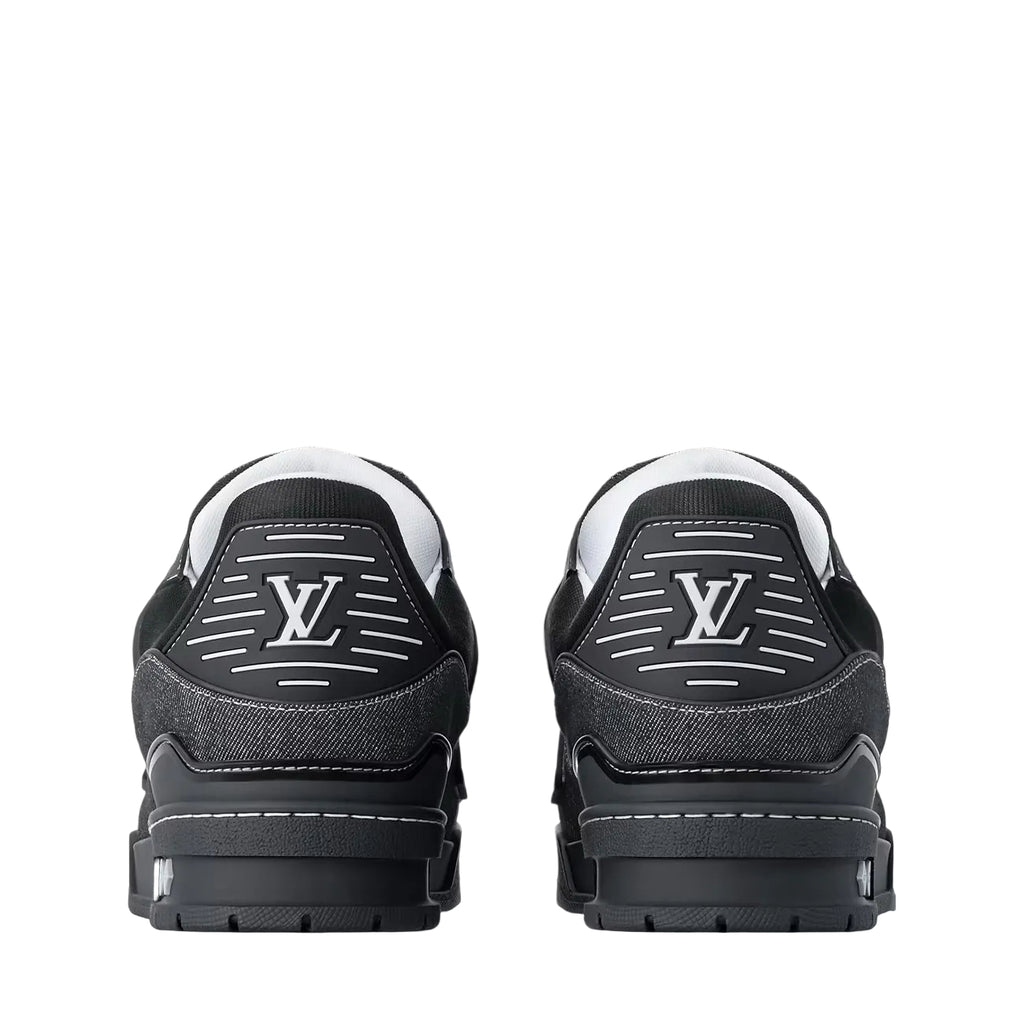 LOUIS VUITTON TRAINER DENIM MONOGRAM BLACK 