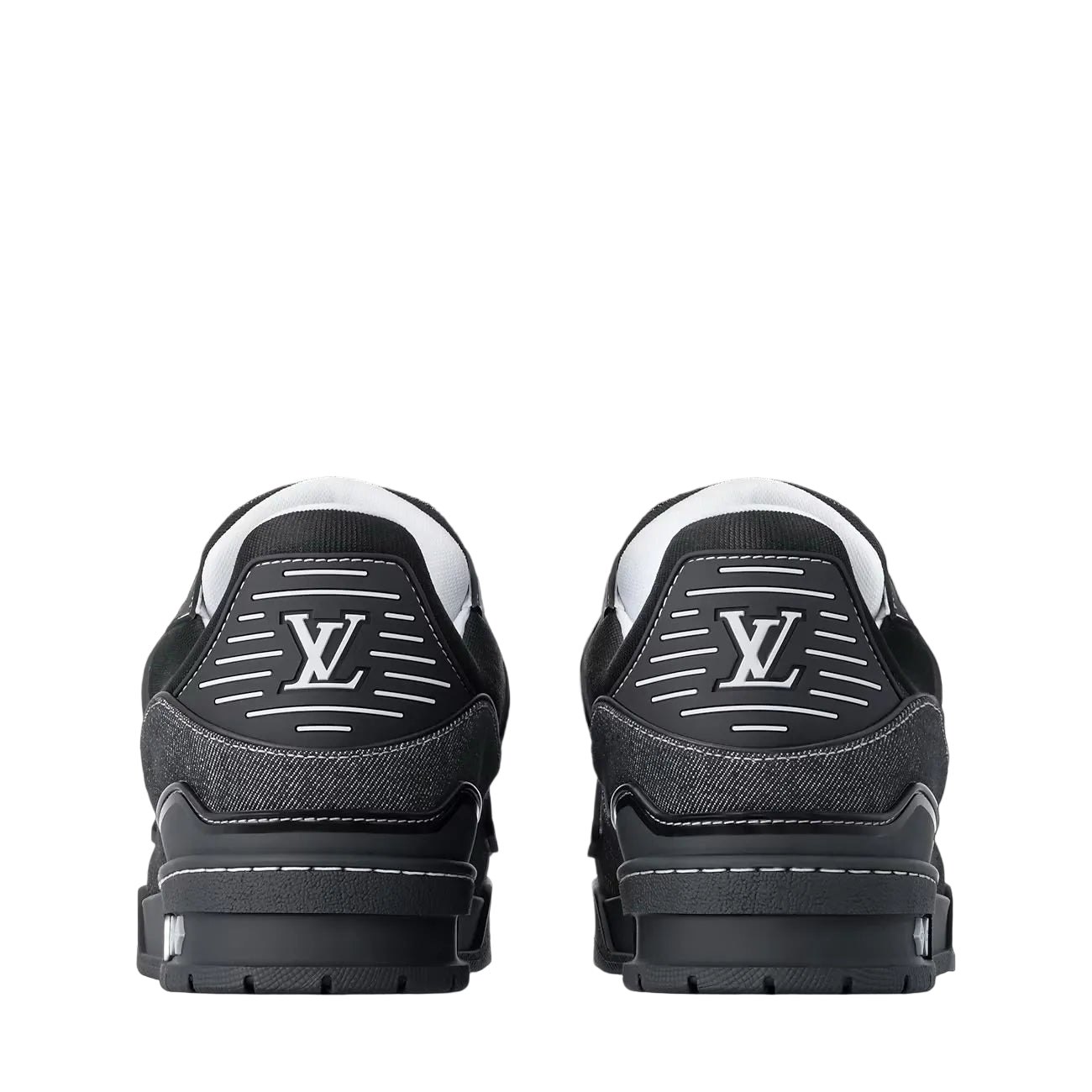 LOUIS VUITTON TRAINER DENIM MONOGRAM BLACK 