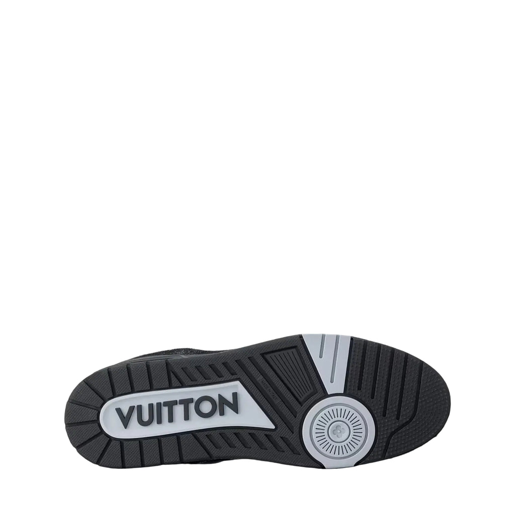 LOUIS VUITTON TRAINER DENIM MONOGRAM BLACK 