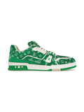 LOUIS VUITTON TRAINER GREEN MONOGRAM CANVAS