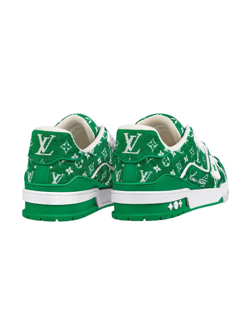 LOUIS VUITTON TRAINER GREEN MONOGRAM CANVAS