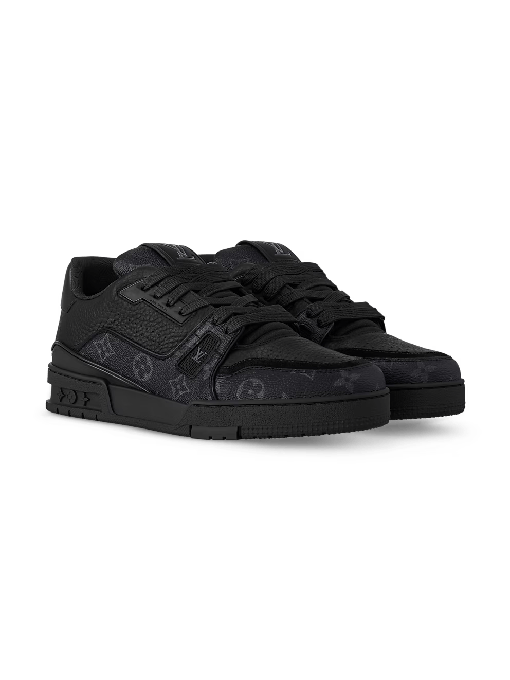 LOUIS VUITTON TRAINER TRIPLE BLACK MONOGRAM