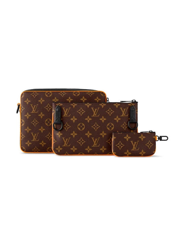 LOUIS VUITTON TRIO MESSANGER BAG BROWN MONOGRAM LOUIS VUITTON The Hype Company