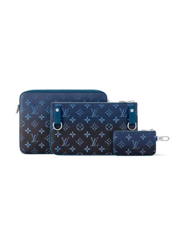 LOUIS VUITTON TRIO MESSENGER BAG NAVY BLUE MONOGRAM LOUIS VUITTON The Hype Company