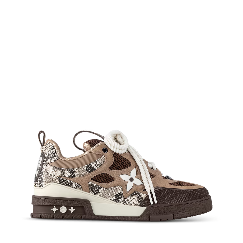 LV SKATE BROWN SNAKESKIN Sneakers