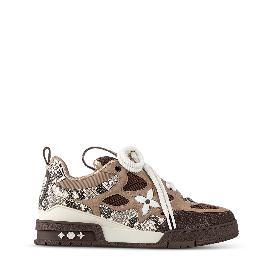 LV SKATE BROWN SNAKESKIN Sneakers