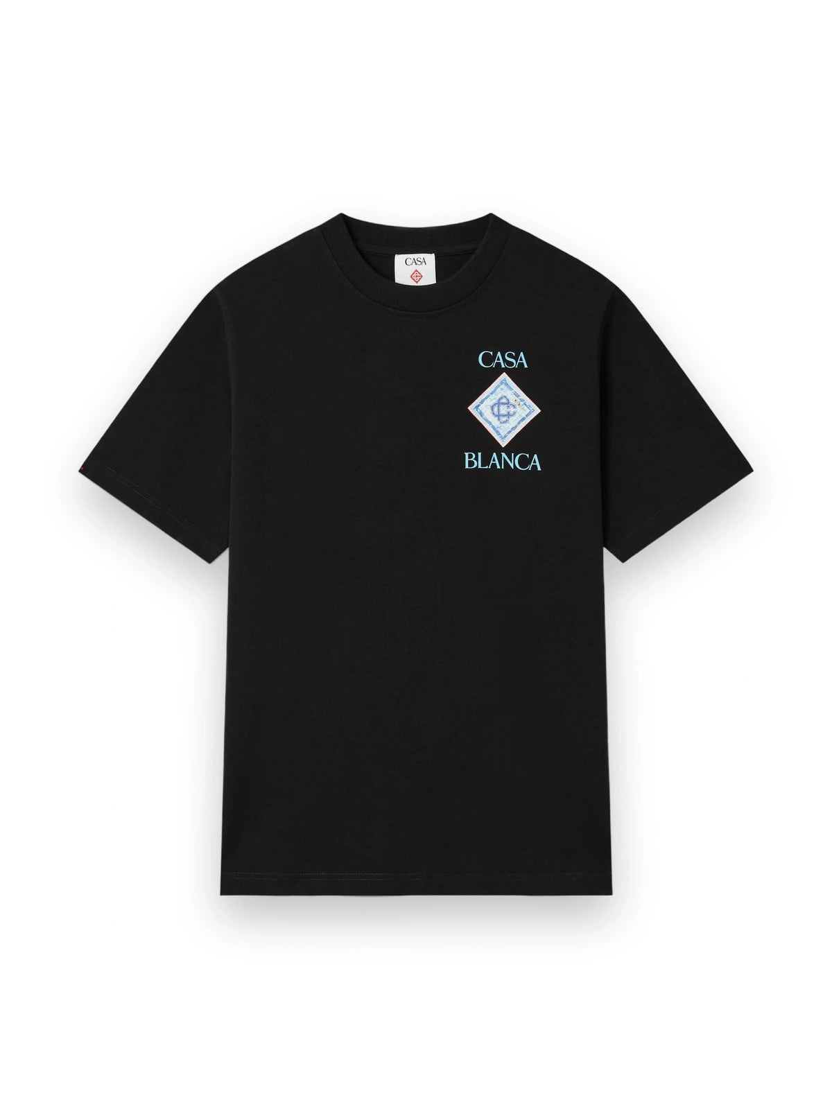 CASABLANCA BLACK POOL SHORT SLEEVE T-SHIRT
