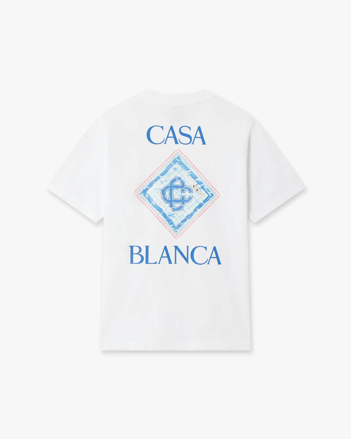 CASABLANCA WHITE POOL SHORT SLEEVE T-SHIRT — vista 6