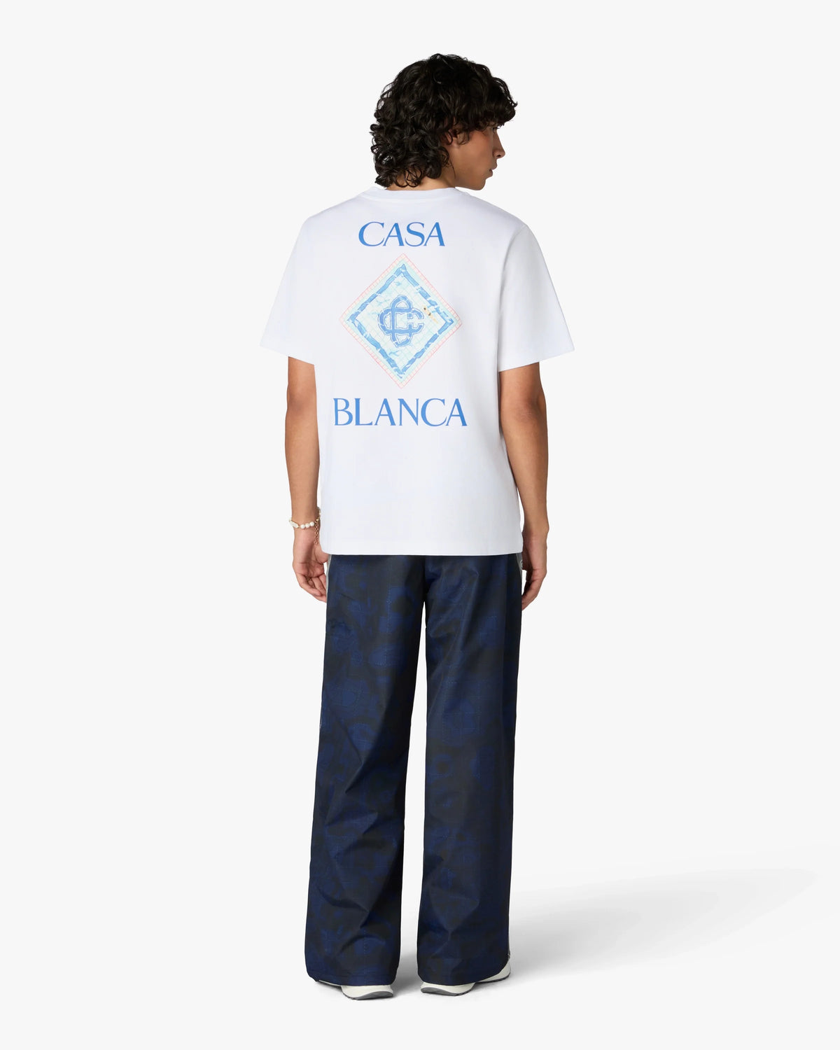 CASABLANCA WHITE POOL SHORT SLEEVE T-SHIRT — vista 3