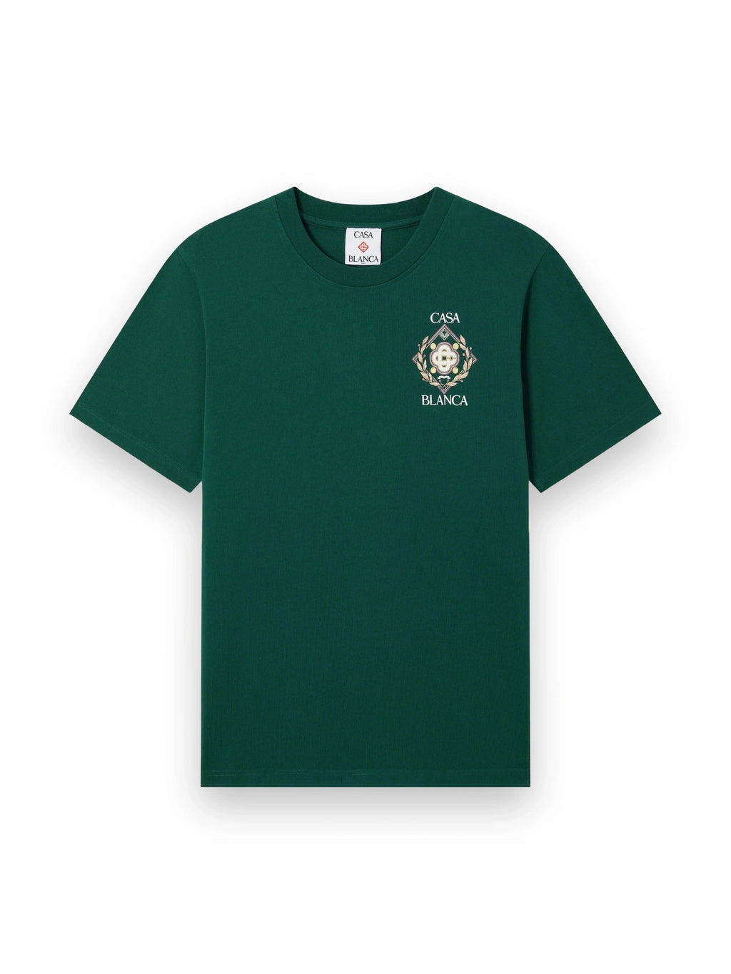 CASABLANCA GREEN CHAMPIONSHIP SHORT SLEEVE T-SHIRT