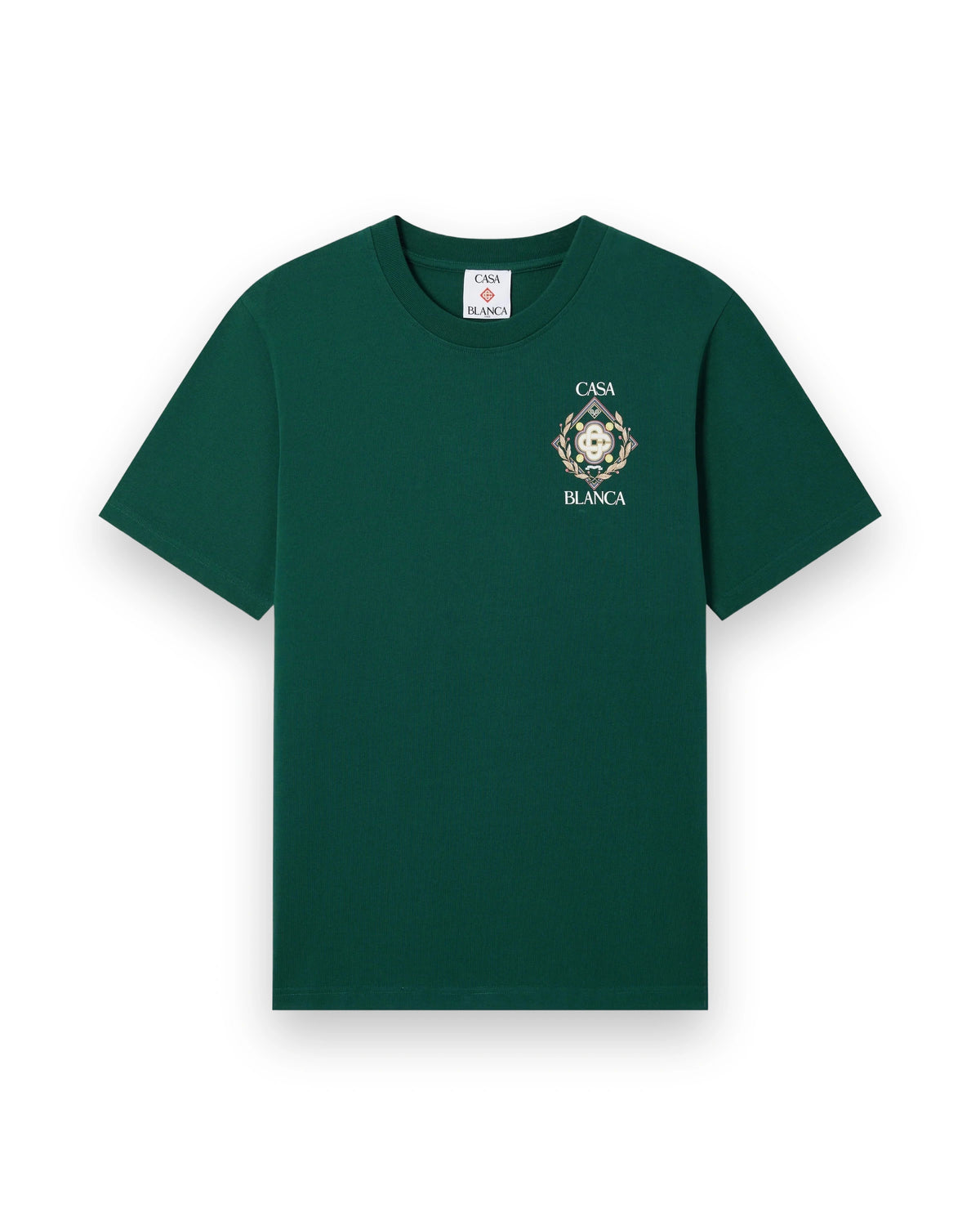 CASABLANCA GREEN CHAMPIONSHIP SHORT SLEEVE T-SHIRT