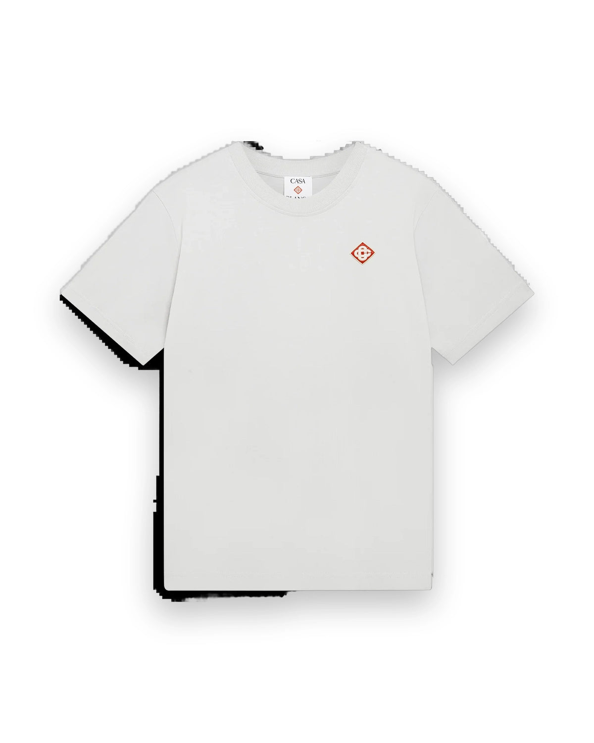 CASABLANCA GREY DIAMOND LOGO SHORT SLEEVE T-SHIRT