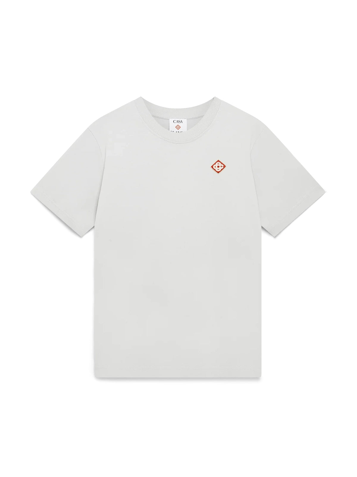 CASABLANCA GREY DIAMOND LOGO SHORT SLEEVE T-SHIRT