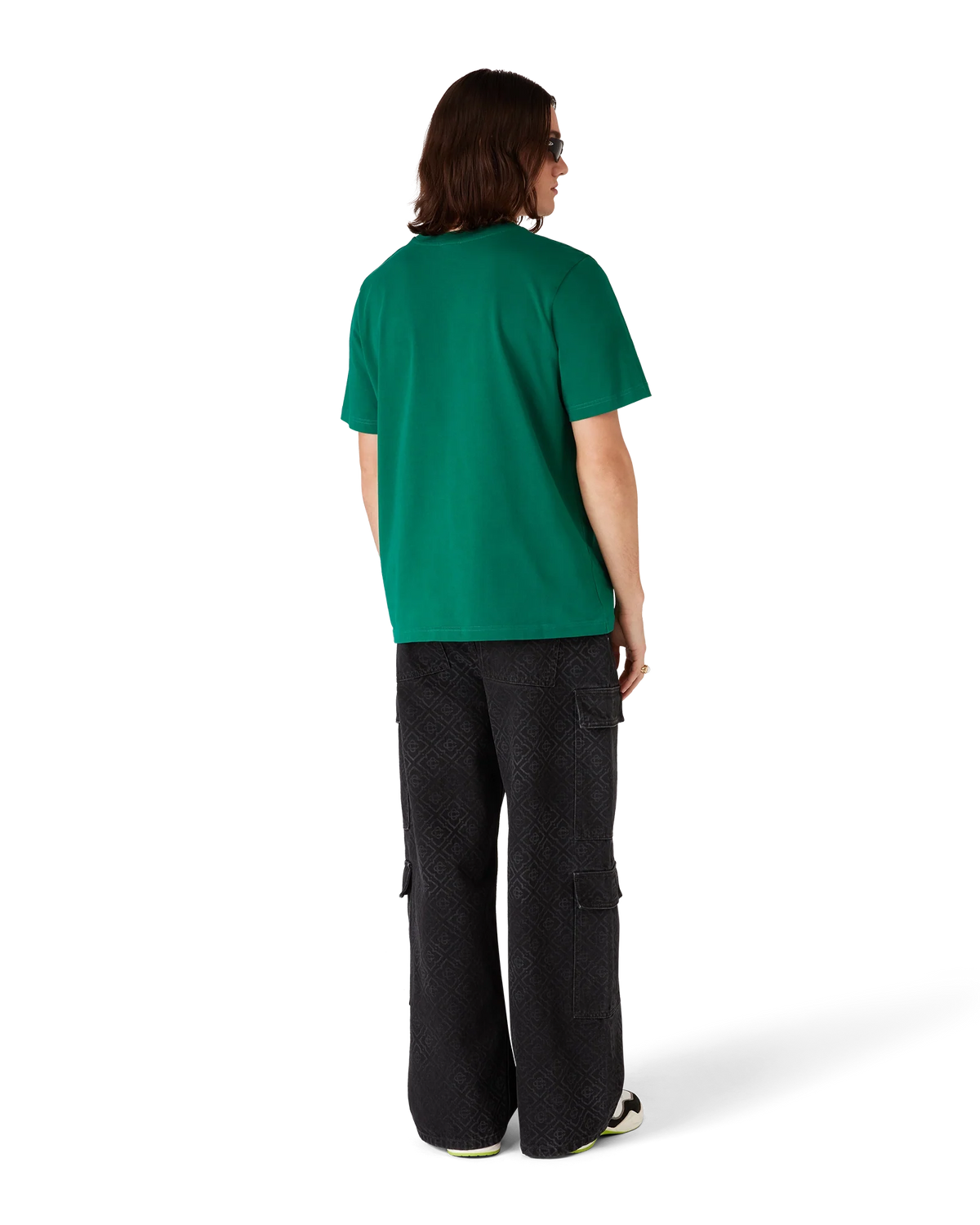 CASABLANCA EVERGREEN DIAMOND LOGO SHORT SLEEVE T-SHIRT — vista 3