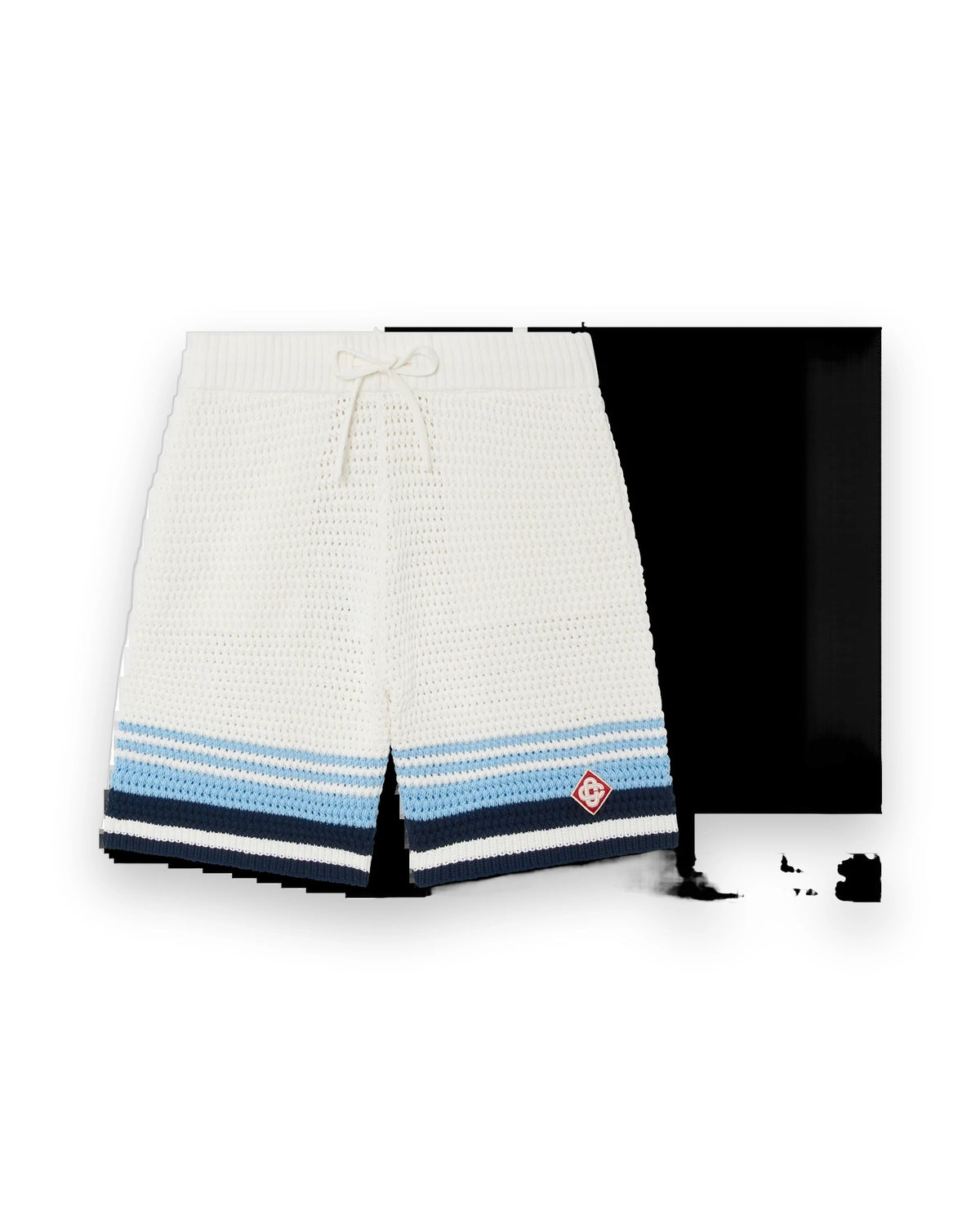 CASABLANCA TENNIS COTTON CROCHET SHORTS