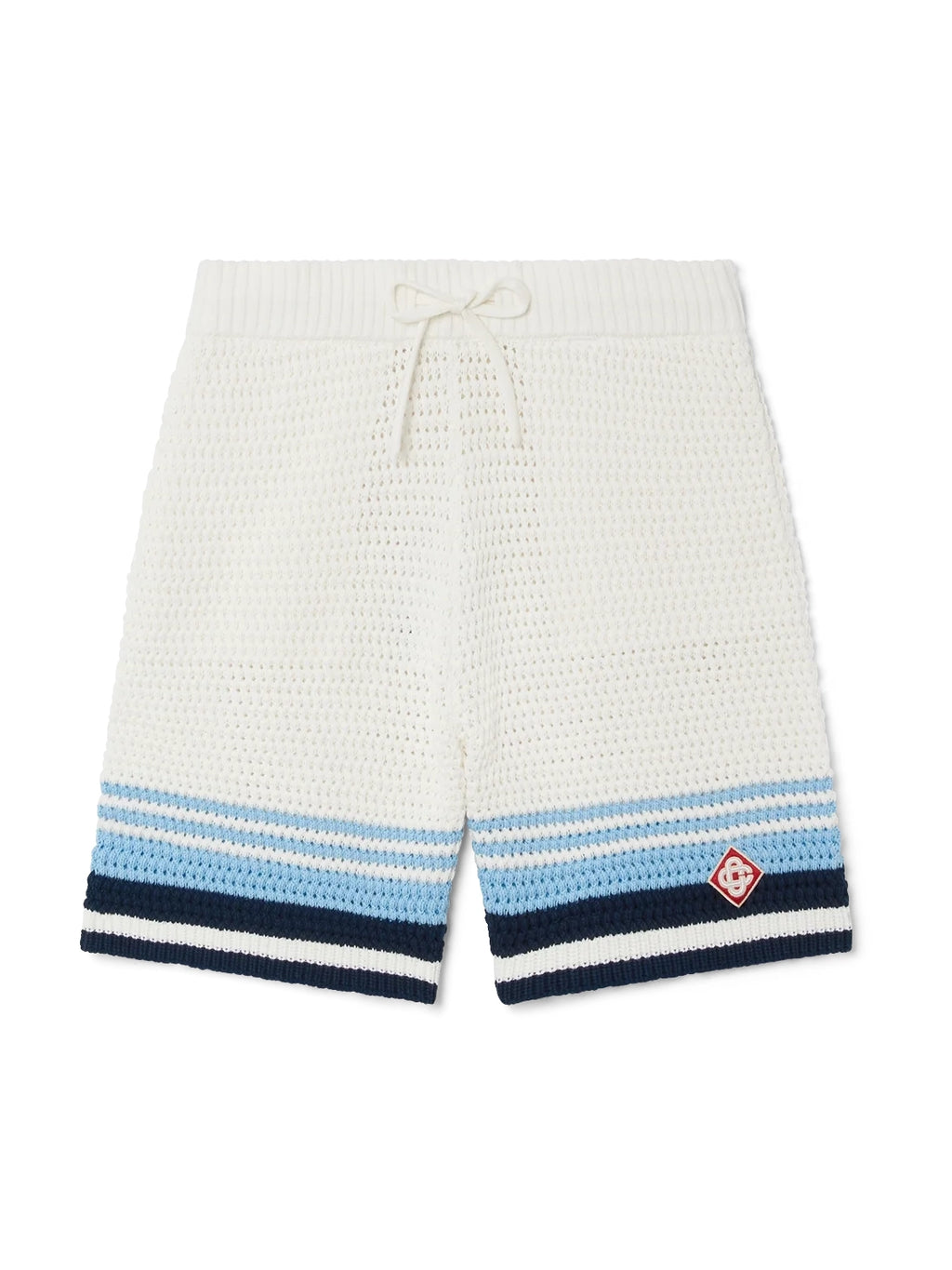 CASABLANCA TENNIS COTTON CROCHET SHORTS
