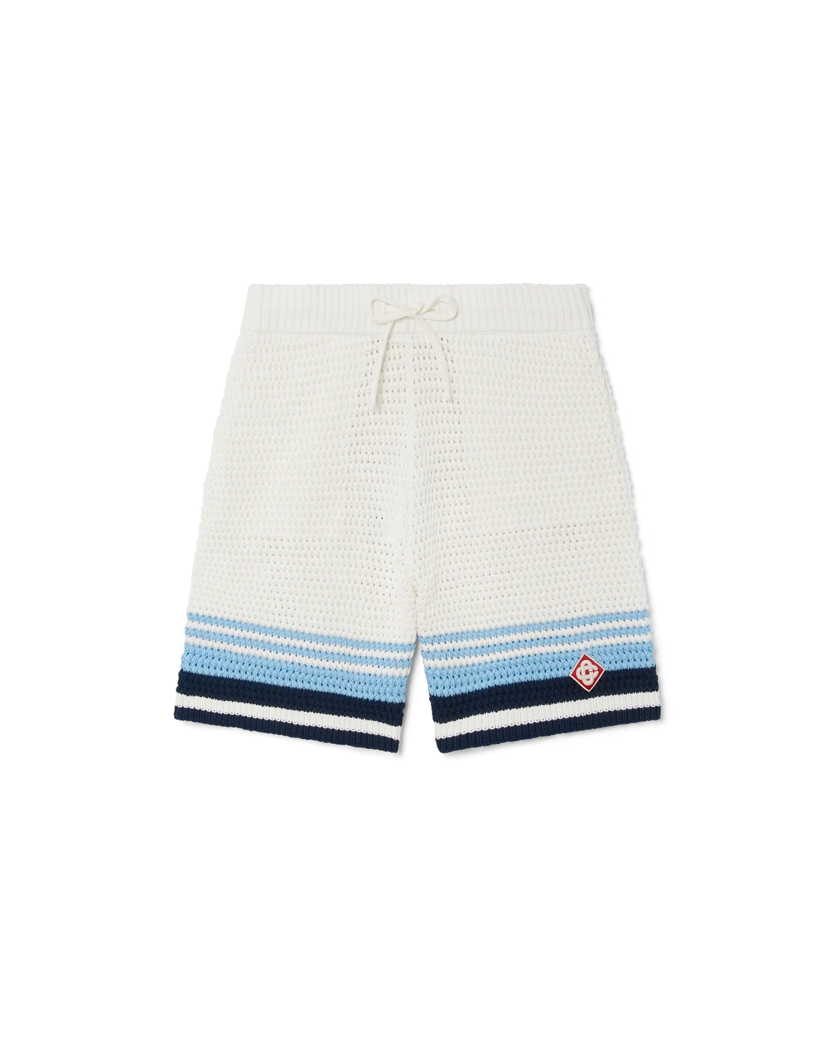 CASABLANCA TENNIS COTTON CROCHET SHORTS