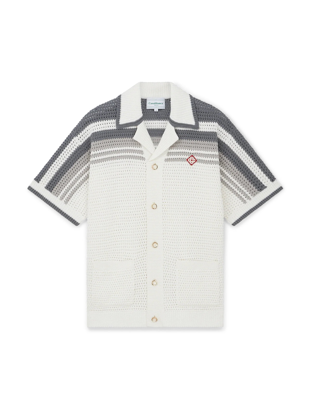 CASABLANCA TENNIS CROCHET SHIRT