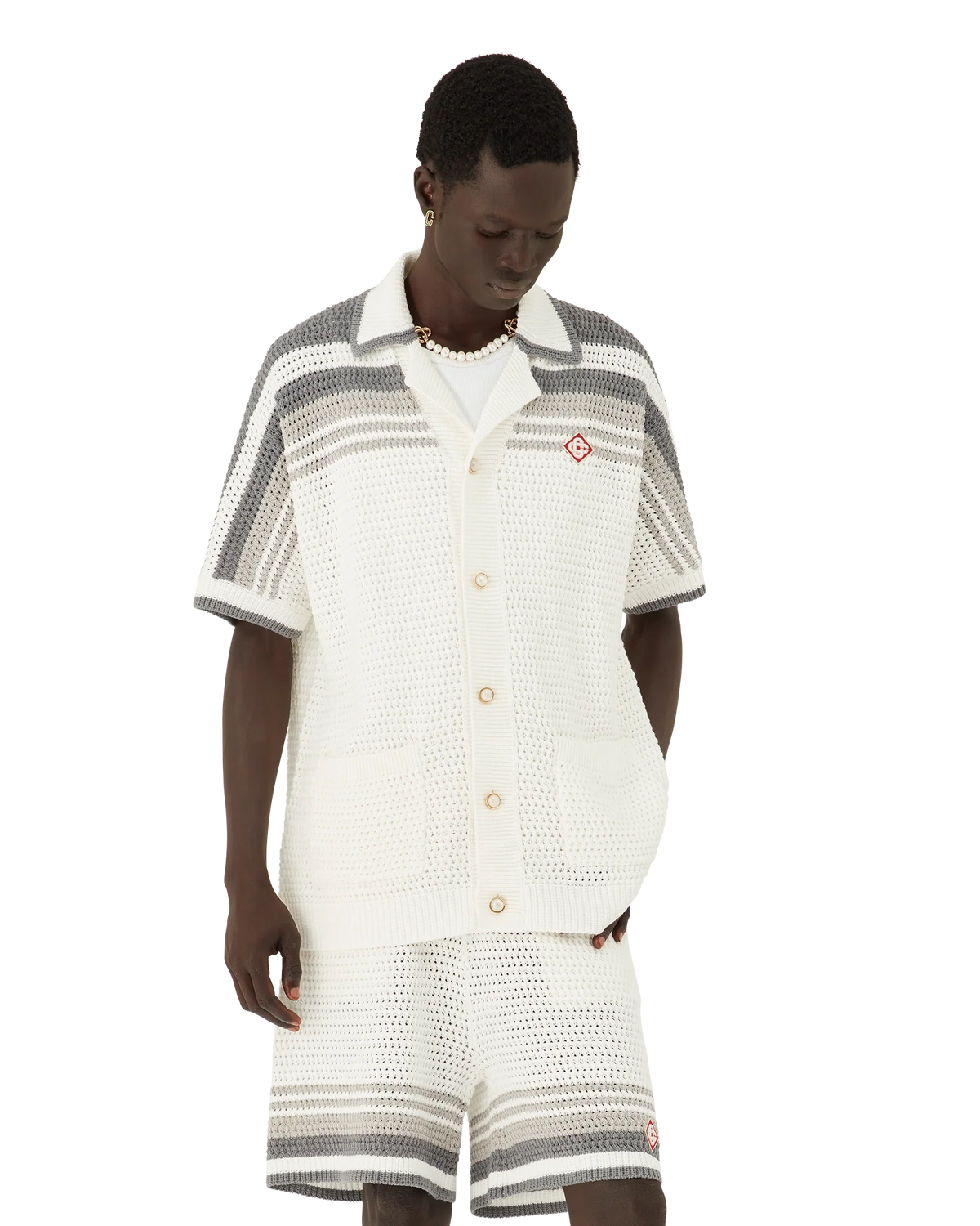 CASABLANCA TENNIS CROCHET SHIRT — vista 4