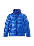 MONCLER BADENNE RIPSTOP HOODED DOWN JACKET BLUE