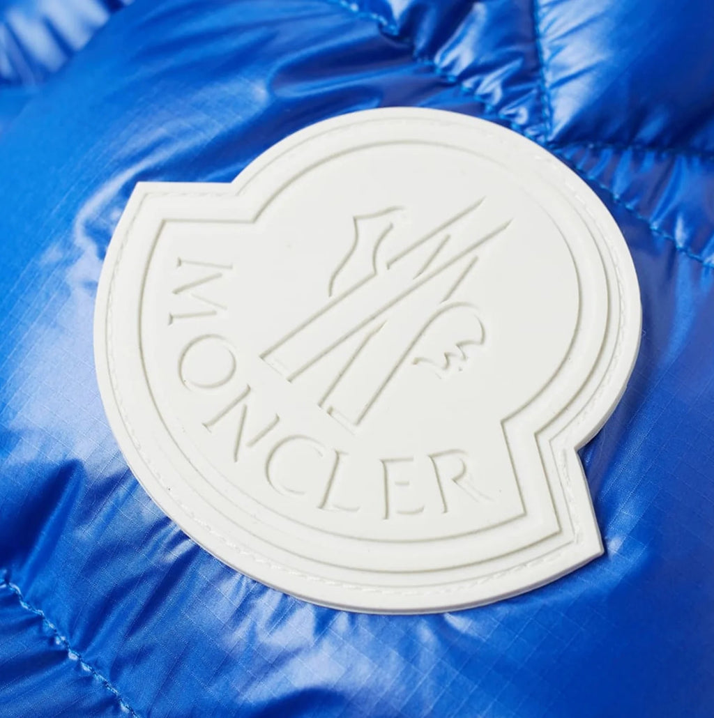 MONCLER BADENNE RIPSTOP HOODED DOWN JACKET BLUE