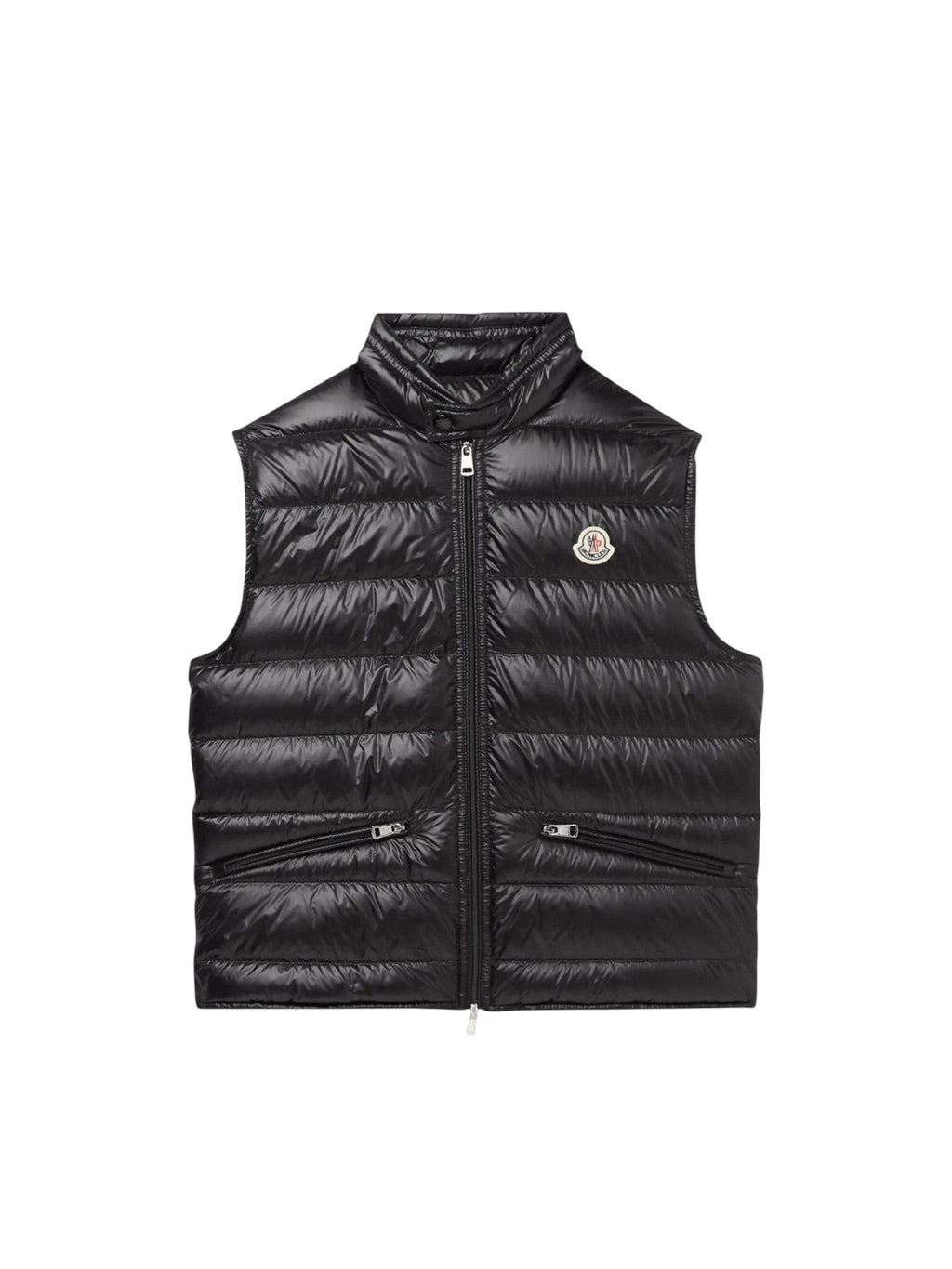 MONCLER GUI LOGO-APPLIQUÉD QUILTED SHELL DOWN GILET