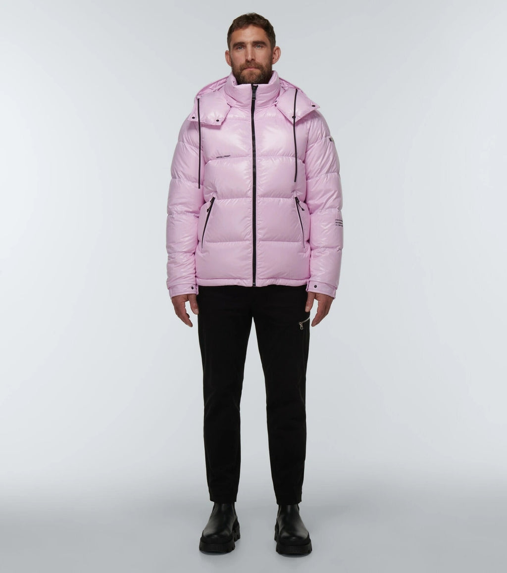 MONCLER HIROSHI FUJIWARA X FRAGMENT RICKEY SHORT DOWN JACKET LILAC