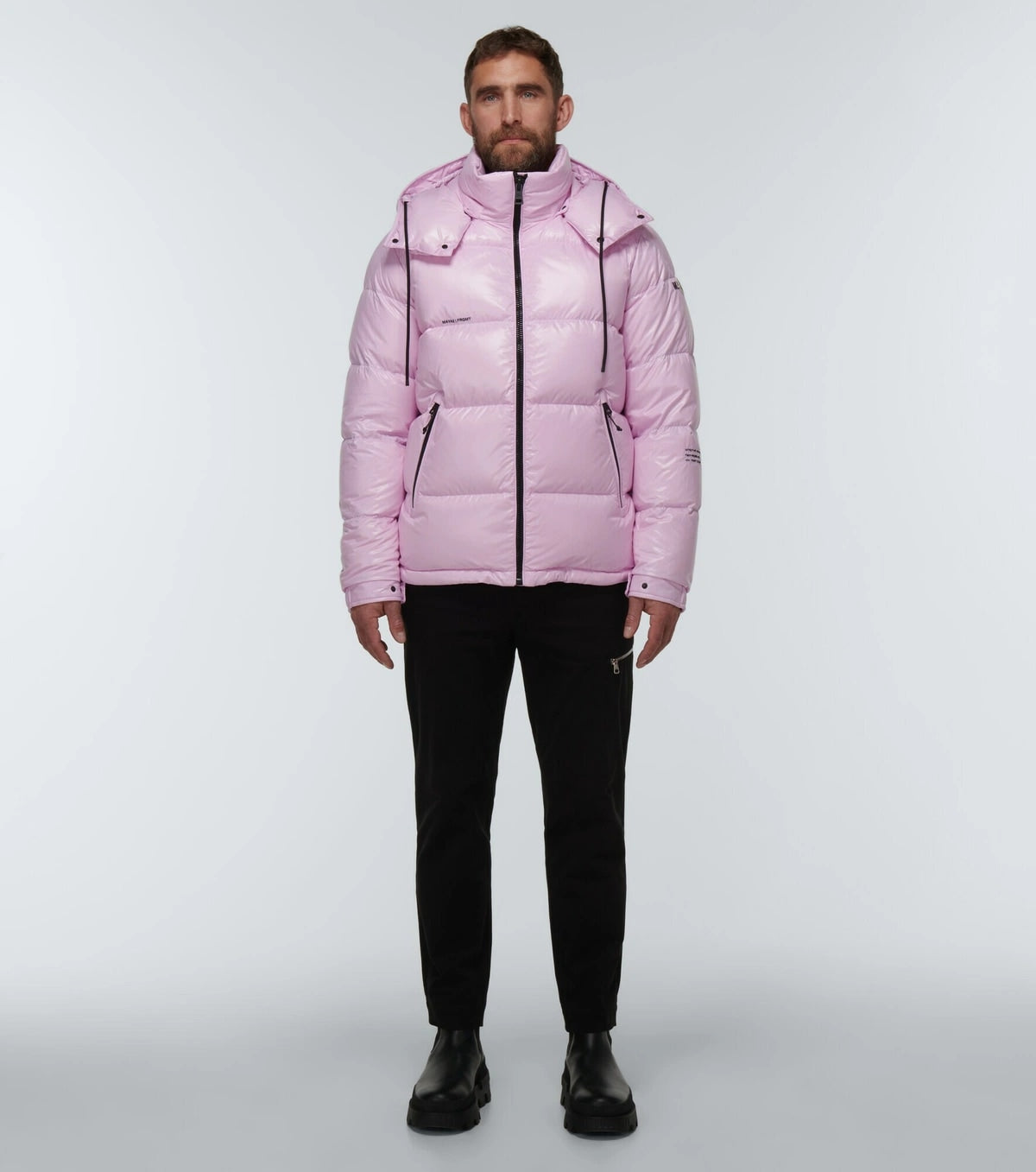 MONCLER HIROSHI FUJIWARA X FRAGMENT RICKEY SHORT DOWN JACKET LILAC