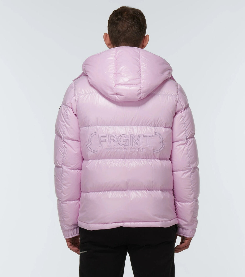 MONCLER HIROSHI FUJIWARA X FRAGMENT RICKEY SHORT DOWN JACKET LILAC