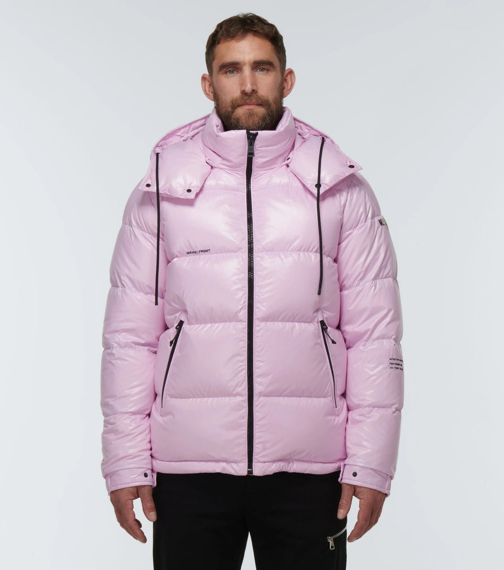 MONCLER HIROSHI FUJIWARA X FRAGMENT RICKEY SHORT DOWN JACKET LILAC