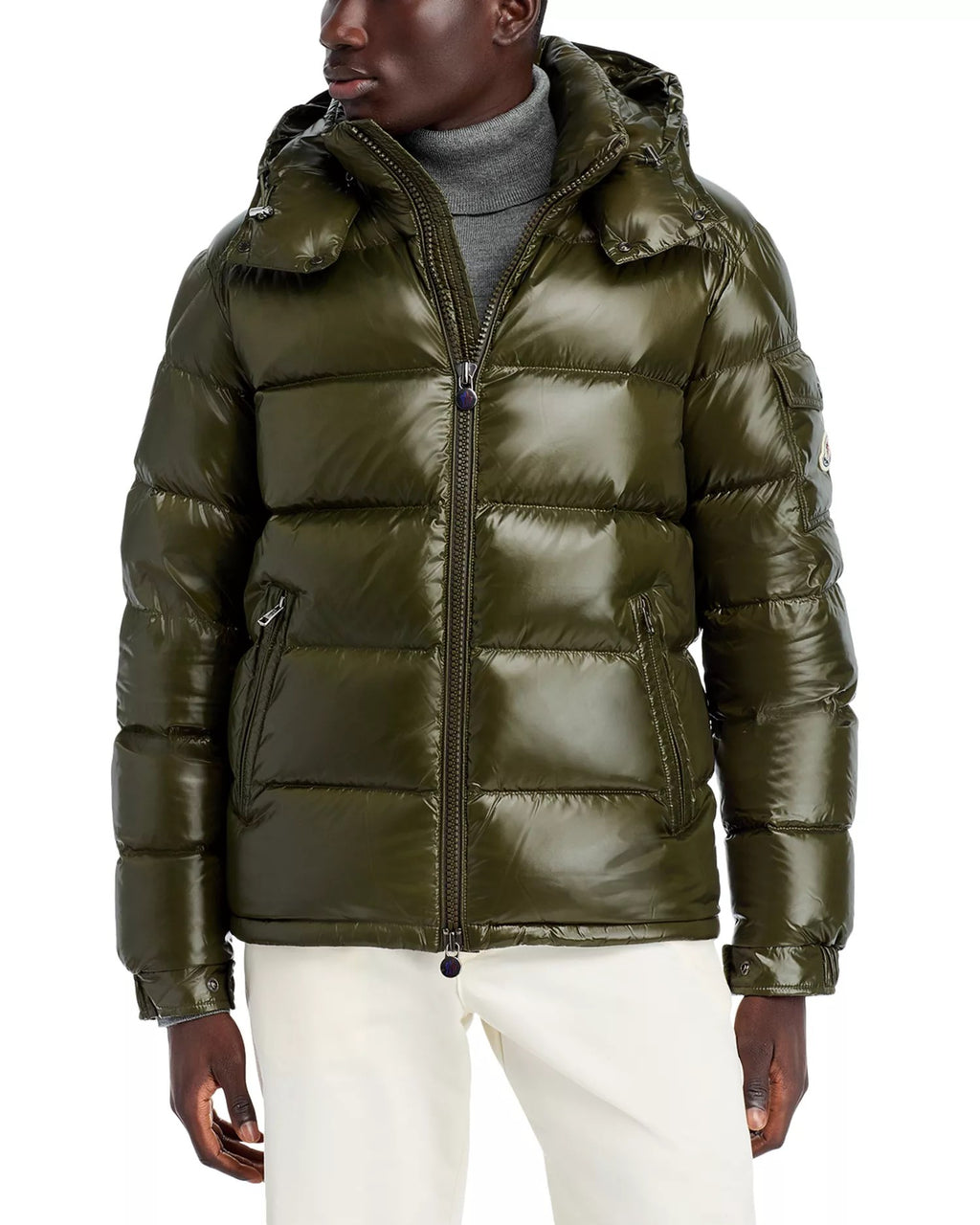 MONCLER MAYA DOWN JACKET KHAKI