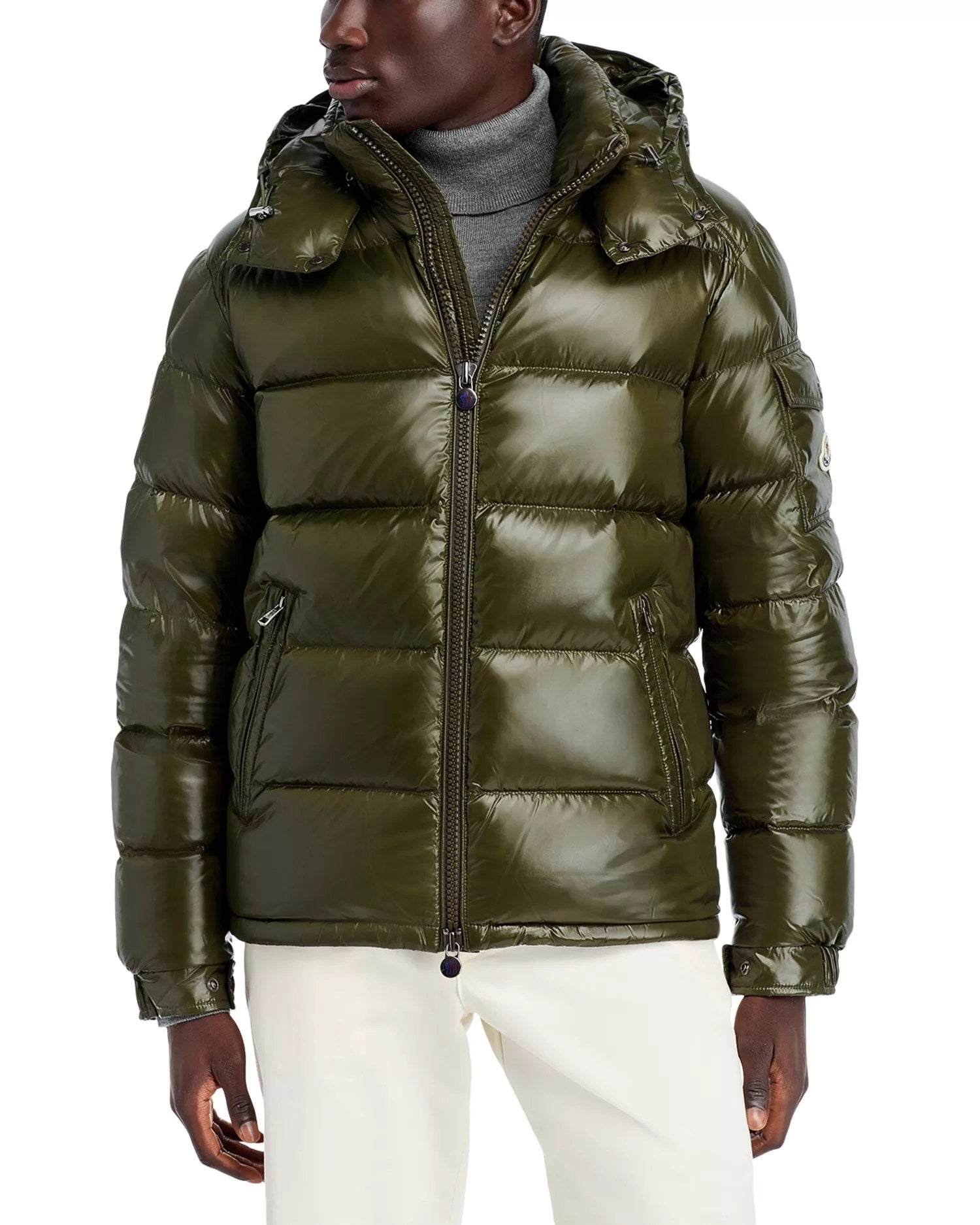 MONCLER MAYA DOWN JACKET KHAKI