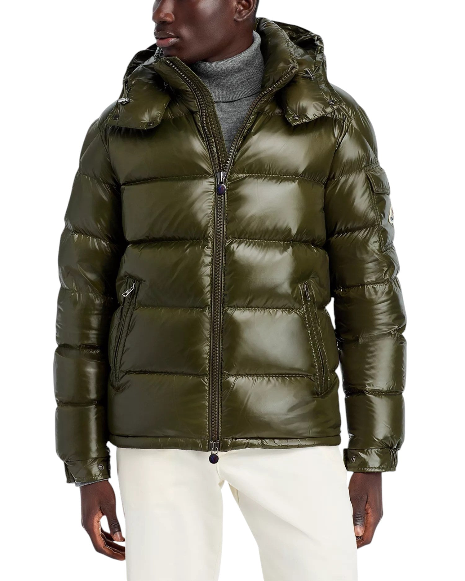 MONCLER MAYA DOWN JACKET KHAKI